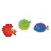 AM SD10P6-T: Amos Sun Deco Set - Tropical Fish 6 pcs